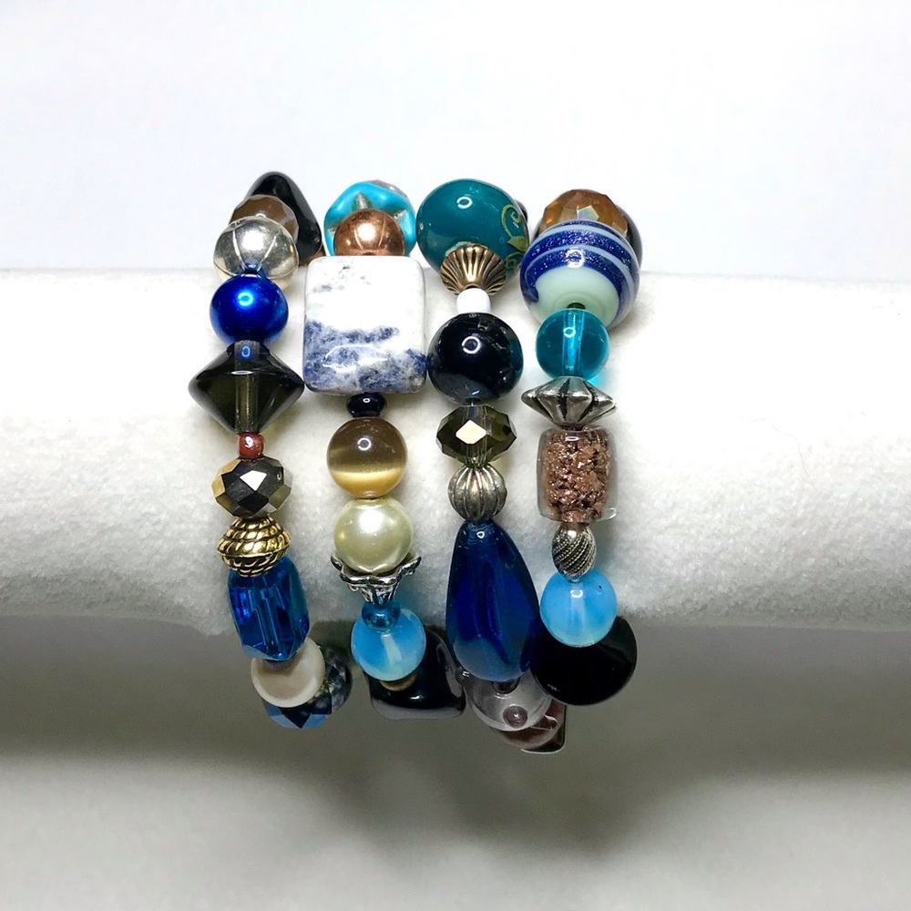 Handmade Bracelet with Vintage & Modern Elements (NB42-12H) New Without Tags - Picture 5 of 8